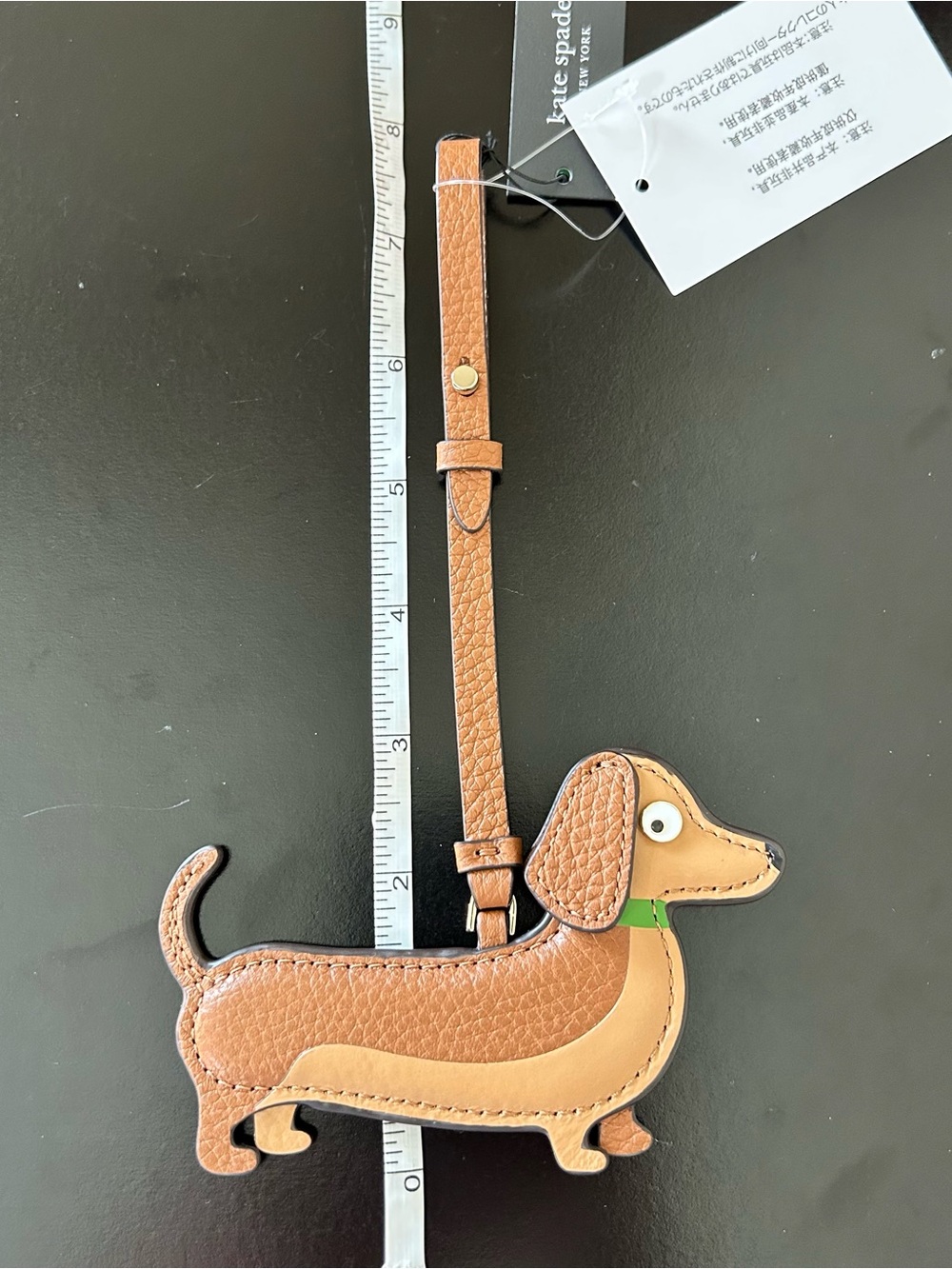 Kate Spade Brown Leather Dachshund Dog Bag Charm - Picture 9 of 16